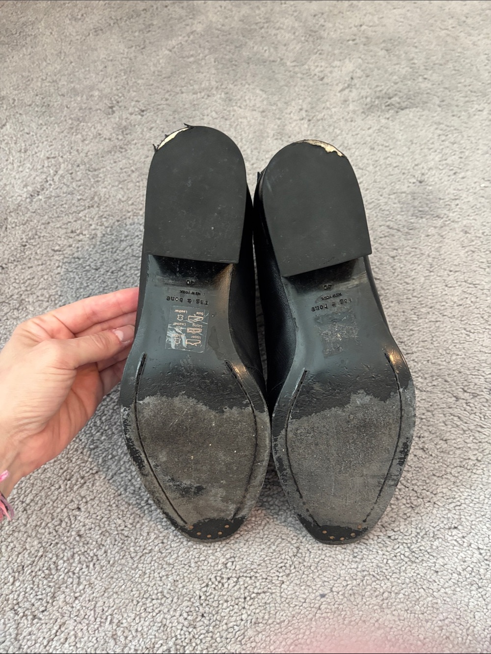 Women’s Rag & Bone Walker  Black Leather Chelsea Boot Ankle Shoes - Picture 5 of 6